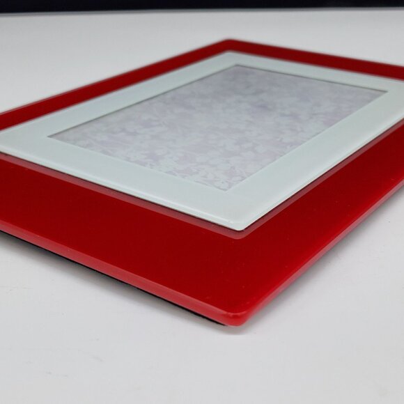 Red & White XOXO Design Glass Photo Frame 4x6 Inches Modern Display Gift - Picture 9 of 11